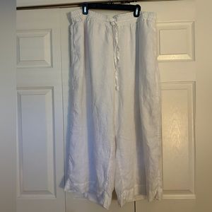 J Crew Wide Leg Linen Seaside Pant
